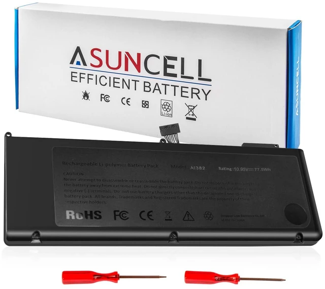 Main image of ASUNCELL A1382 A1286 Laptop Battery for 15 inch MacBook Pro 8,2 9,1 MacBook Pro Battery A1286 (Mid 2012 Early 2011 Late 2011)