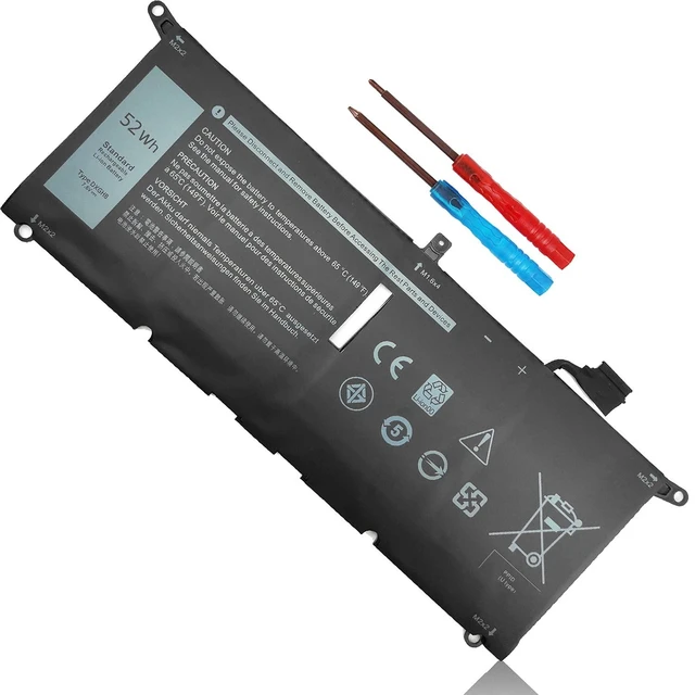 Main image of 52Wh DXGH8 7.6V Battery for Dell XPS 13 9370 9380 Inspiron 13 7390 7391 2-in-1 5390 5391 14 7490 Latitude 3301 Vostro 13 5390 5391 G8VCF H754V 0H754V V48RM HK6N5 P82G P82G002 P113G P114G P115G 4 Cell