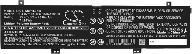 Alt view image 3 of 3 - Replacement Battery Fit for ROG Zephyrus G14 GA402, ROG Zephyrus G14 GA402R, ROG Zephyrus G14 GA402RJ, ROG Zephyrus G14 GA402RJ-008W, ROG Zephyrus G14 GA402RJ-4081W