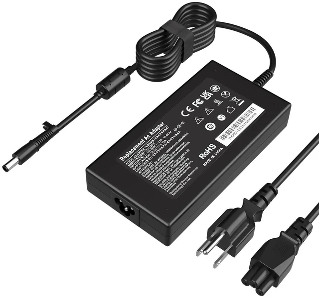 Main image of 120W Power Adapter for HP Laptop Charger Replacement, Compatible with HP Thunderbolt Dock120w G4 G2 Elite Mini 600 800 G9 EliteBook 8560w 8730w AC Power Supply Adapter Cord-7.4 * 5.0mm