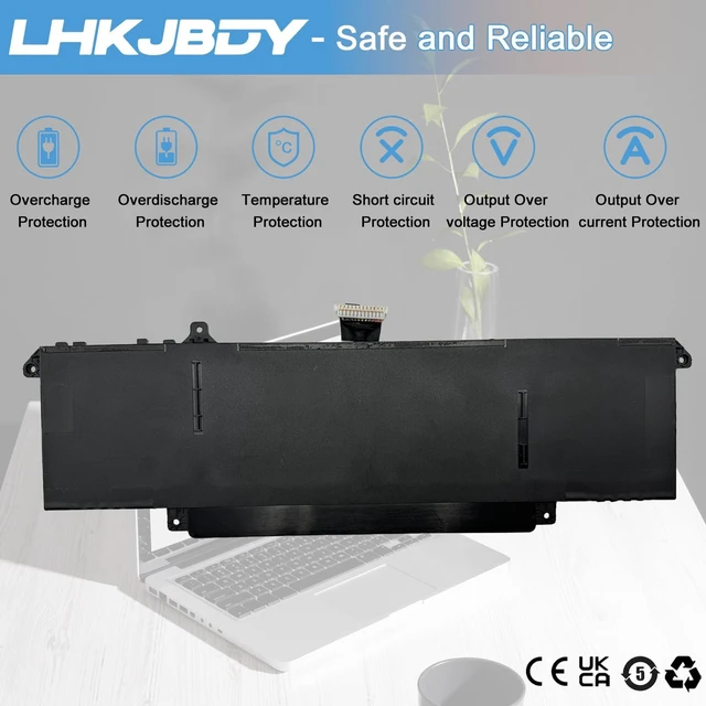 Alt view image 5 of 5 - LHKJBDY P83V9 Laptop Battery Replacement for Dell Precision 5470 5480 5490 Series Notebook P154G P154G001 CDTT2 YXP8T 41CP8/61/60 15.4V 72Wh 4442mAh