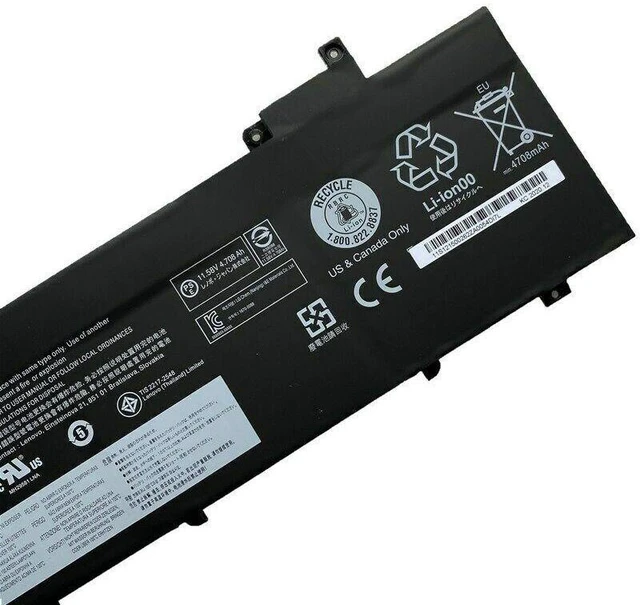 Alt view image 8 of 10 - 57Wh New Genuine L17L3P71 L17M3P71 01AV478 L17M3P72 Battery For ThinkPad T480s
