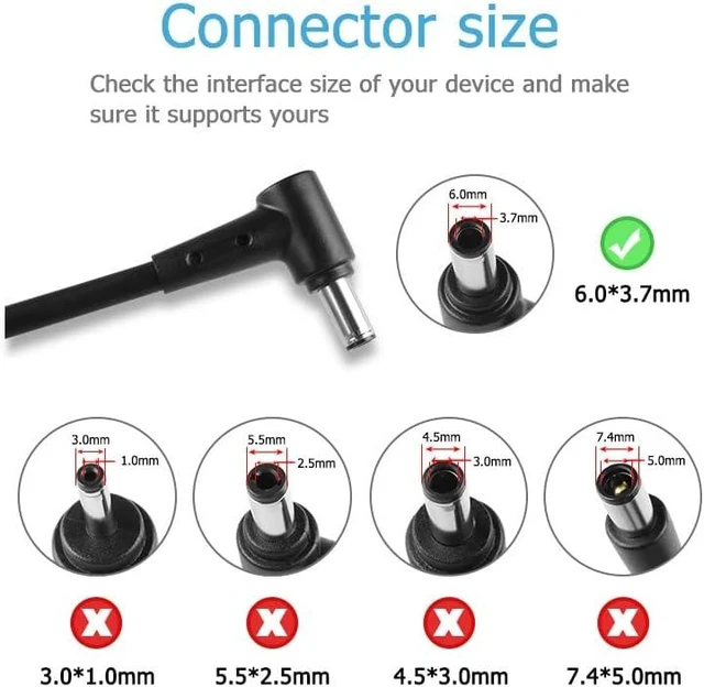 Alt view image 3 of 7 - 240W Charger Adapter Fit for Asus ADP-240EB B TUF Gaming A15 A17 F15 F17 FA507NU FA507NV FA507XI FA707NU FA707NV FA707XI ROG Zephyrus G14 G16 GU603VI GU603VU GU603VV GU603ZI GU603ZV