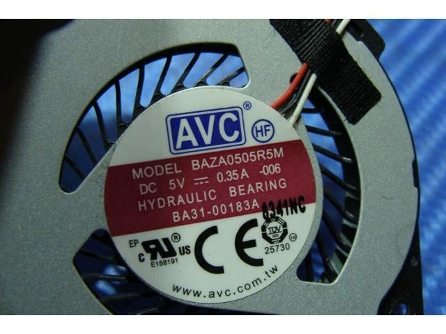 Alt view image 2 of 5 - Cpu cooling fan for Samsung Notebook 7 Spin NP730QAA-K01US 13.3 inches BA31-00183A