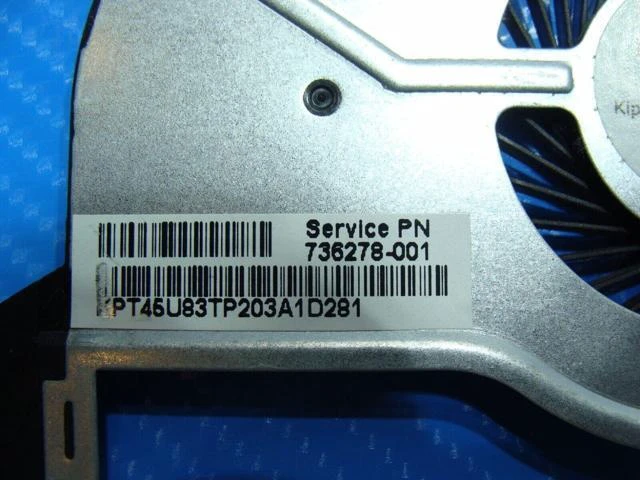 Alt view image 3 of 5 - Cpu cooling fan for HP 15-f305dx 15.6 inches with Heatsink 736278-001 739538-001