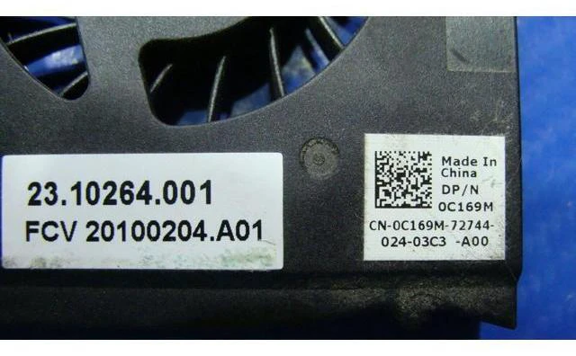 Alt view image 3 of 5 - Cpu cooling fan for Dell Inspiron 1545 15.6 inches 23.10264.001 C169M