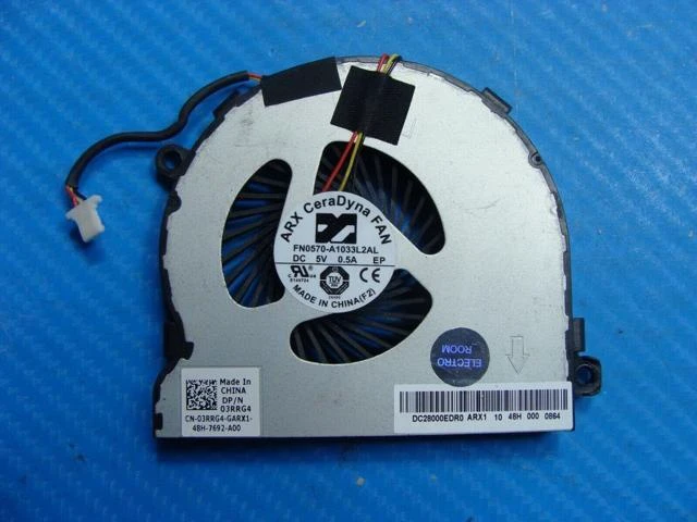 Alt view image 2 of 4 - Cpu cooling fan for Dell Inspiron 5547 15.6 inches 3RRG4 DC28000EDR0