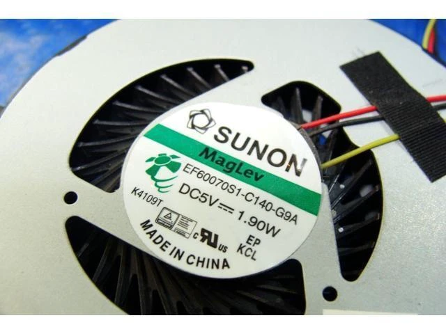 Alt view image 3 of 5 - Cpu cooling fan for HP 15-G010DX 15.6 inches 753894-001 DC28000E3S0