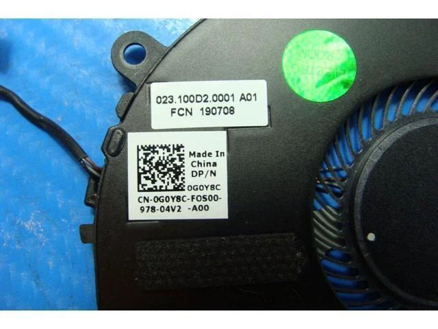 Alt view image 3 of 5 - Cpu cooling fan for Dell Inspiron 13 7386 13.3 inches 023.100D2.0001 G0Y8C