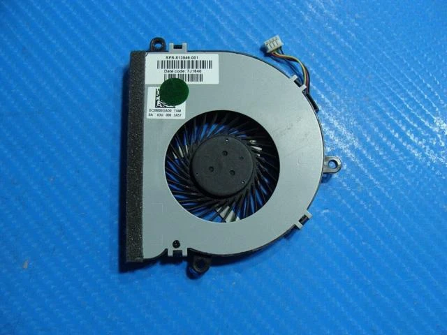 Alt view image 2 of 4 - Cpu cooling fan for HP 15-ba079dx 15.6 inches 813946-001 DC28000GAD0
