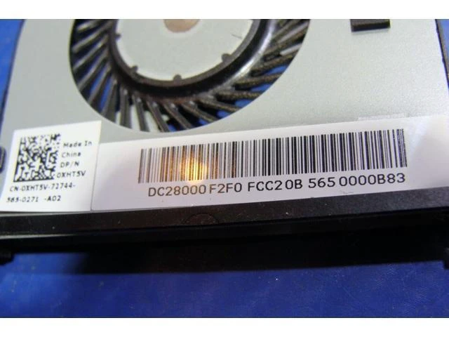 Alt view image 2 of 5 - Cpu cooling fan for Dell XPS 13 9343 13.3 inches XHT5V DC28000F2F0 #1