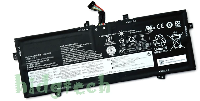 Alt view image 3 of 4 - NEW L19D4PF5 L19M4PF7 Laptop Battery for Lenovo Yoga 13S Slim 7i Carbon 13ITL5 2021 Series SB10Z33893 21CP5/41/110-2