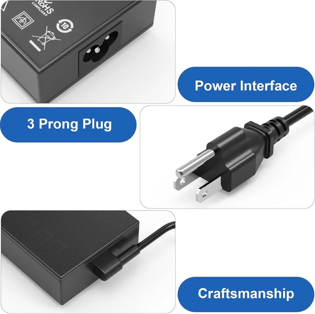 Alt view image 3 of 6 - 200W 20V 10A AC Adapter for ASUS Laptop ROG Zephyrus G16 (2024) GA605 GU605 G14 (2025) GA403 Charger A20-200P1A ADP-200JB K Power Supply
