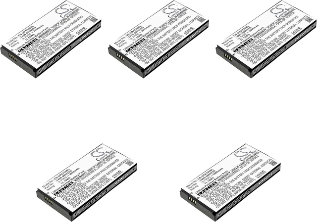Main image of 5 Pcs 3.7V 1400-900035G 1400-900033G S12GT301A S12GT1301A 1400-900023G Battery Replacement for Unitech PA720 PA700 PA700MCA
