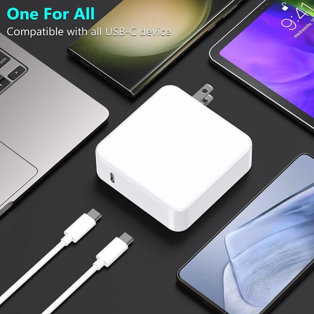 Alt view image 5 of 7 - Mac Book Pro Charger - 100W USB C Charger Power Adapter for USB C MacBook Air 13 Inch MacBook Pro 16 15 14 13 Inch iPad Pro 2021/2020/2019/2018 Fast Charging Type C Travel Laptop Power Adapter