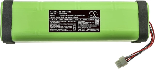 Alt view image 3 of 6 - Replacement for Battery Marquette 125-00-455100095, MGN0118, OM10889 MAC 8, MAC PC8, Mac Personal Monitor, Mac Stress, Max Personal