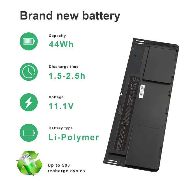 Alt view image 4 of 5 - ASUNCELL New OD06XL 698943-001 Laptop Battery for HP EliteBook Revolve 810 G1 Tablet HP EliteBook Revolve 810 Tablet HSTNN-IB4F HSTNN-W91C 698750-171 H6L25AA H6L25UT