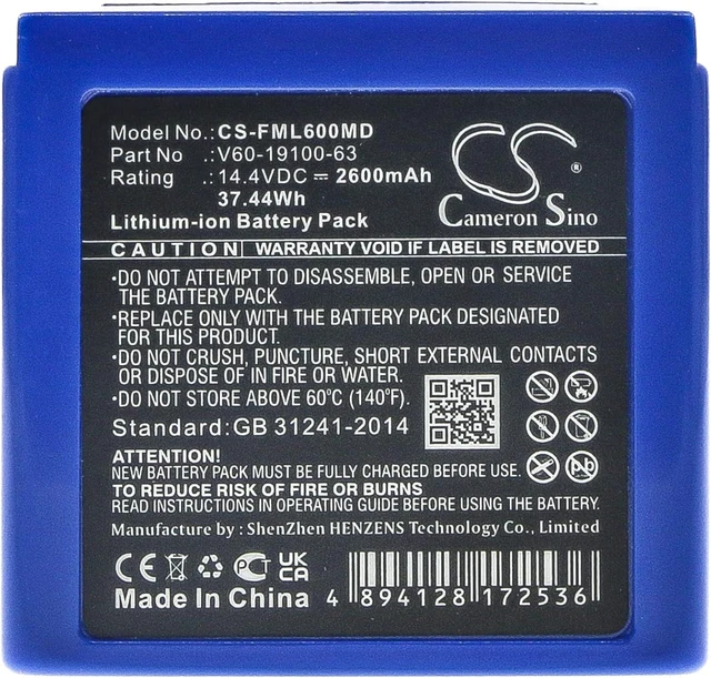 Alt view image 4 of 4 - 14.4v Compatible with Battery Flight V60-19100-63 Flight 60 Internal