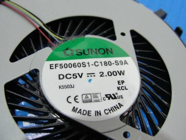 Alt view image 3 of 5 - Cpu cooling fan for Asus Q551LN-BSI708 15.6 inches with Heatsink 13NB0691AM0701