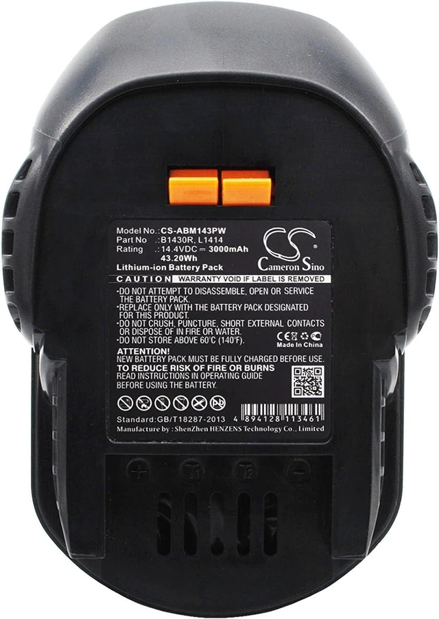 Alt view image 5 of 5 - 3000mAh/14.4V Replacement Battery for AEG BSB 14 G FL 14 BSB 14 STXN 0700956430 B1430R 4935413106 L1430R B1414G L1414 L1414R 4935416790