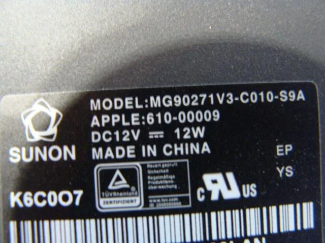 Alt view image 3 of 5 - Cpu cooling fan for A1418 MK442LL/A Late 2015 21.5 inches 610-00009 923-00563