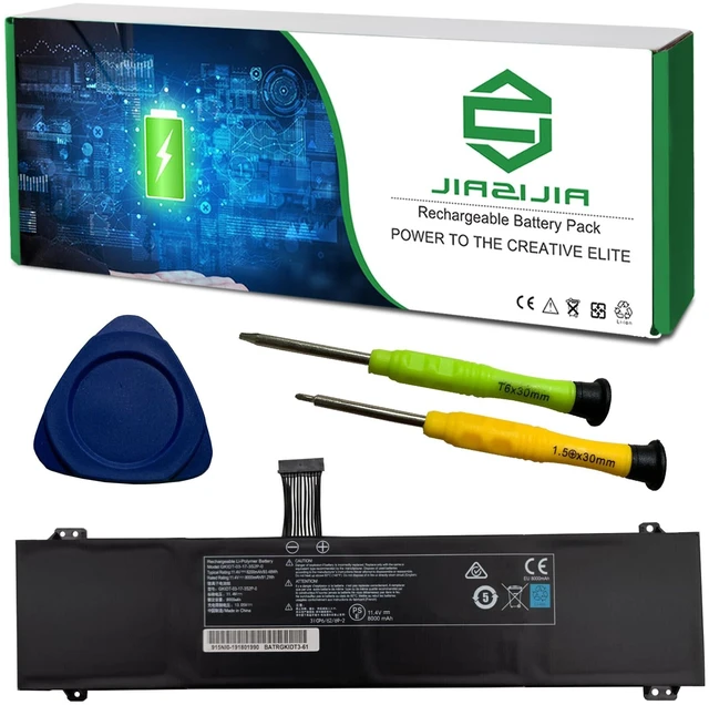 Main image of JIAZIJIA GKIDT-03-17-3S2P-0 Laptop Battery Replacement for XMG Fusion 15 XFU15L19 Series Notebook BATRGKIDT3-6102 Black 11.4V 93.48Wh 8200mAh