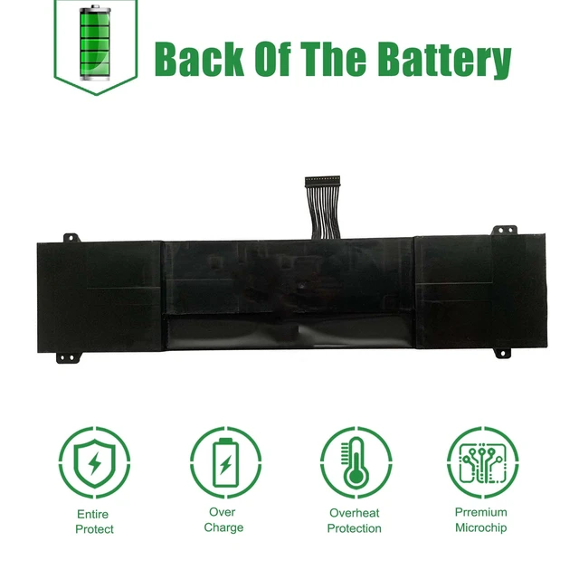 Alt view image 5 of 5 - JIAZIJIA GKIDT-03-17-3S2P-0 Laptop Battery Replacement for XMG Fusion 15 XFU15L19 Series Notebook BATRGKIDT3-6102 Black 11.4V 93.48Wh 8200mAh