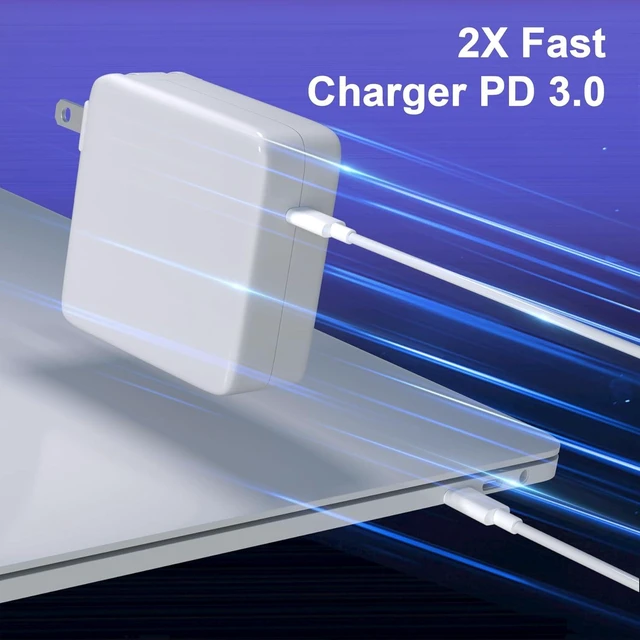 Alt view image 5 of 6 - 96W Replacement for MacBook Pro Charger USB C Power Adapter for Mac Book Pro Air 13 14 15 16 Retina M3 M2 M1 2023 2022 2021 2020 2019 2018 Fast Charging Charger Fit Iphone/1516/IPad & All USB C Device