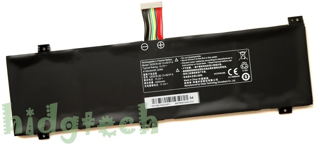 Main image of New GK5CN-00-13-4S1P-0 Battery for Medion Erazer X6805 SCHENKER XMG Neo 15 / Getac GK5CN5Z GK5CN6Z GK5CN4Z GK6Z5CN GK7CN6S OP-LP2 Z7-KP7GZ Z7M Series 4ICP6/63/69