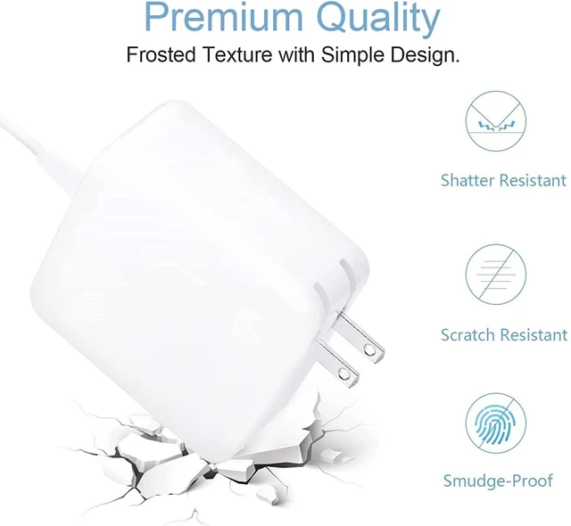 Alt view image 3 of 5 - Mac Book Pro Charger,85W L-Tip Replacement AC Power Adapter, Compatible with Adapter for Mac Book Pro 15-Inch and 17-inch (Before mid 2012 Models)