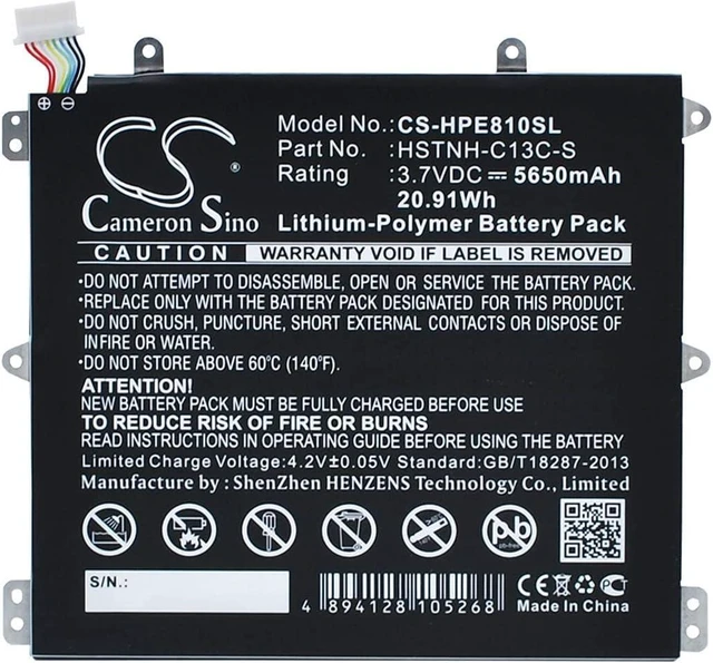 Main image of VINTRONS 5650mAh Replacement Battery for HP 7600US, HSTNH-H408C, Slate 8 Plus, Slate 8 Pro, Coaster