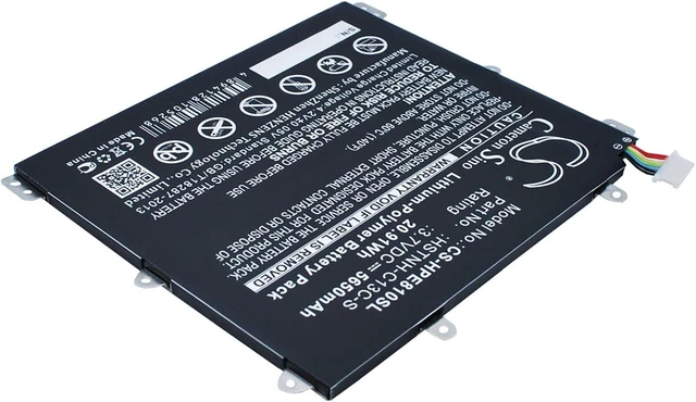 Alt view image 2 of 5 - VINTRONS 5650mAh Replacement Battery for HP 7600US, HSTNH-H408C, Slate 8 Plus, Slate 8 Pro, Coaster
