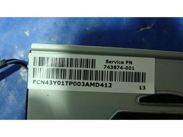 Alt view image 3 of 5 - Cpu cooling fan for HP Chromebook 14-q010nr 14 inches 743674-001 43Y01TP003