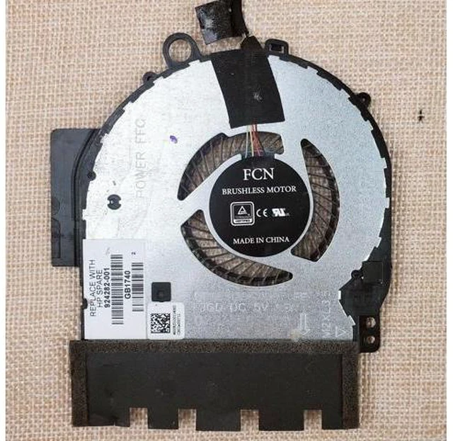 Alt view image 2 of 5 - Cpu cooling fan for HP Pavilion X360 14-BA 14M-BA011DX 924281-001