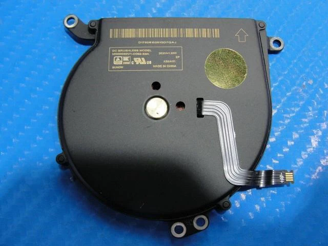 Alt view image 2 of 5 - Cpu cooling fan for Air A1466 13 inches Early 2015 MJVE2LL/A MJVG2LL/A 923-00507