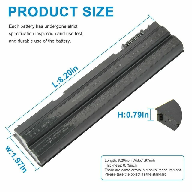 Alt view image 4 of 5 - 11.1V Battery for Dell Latitude E6520 E6530 E6540 E6420 E6430 E6440 E6330