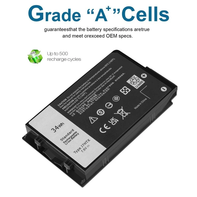 Alt view image 5 of 5 - 34Wh Battery for Dell Latitude 7202 7212 Rugged Extreme Tablet