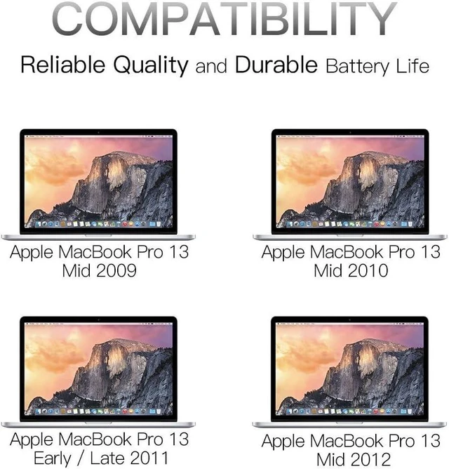 Alt view image 5 of 7 - Temark A1278 Replacement Laptop Battery Model A1322 Compatible with MacBook Pro 13 inch A1278 Mid 2012,Early 2011,Late 2011,Mid 2010 2009 Version