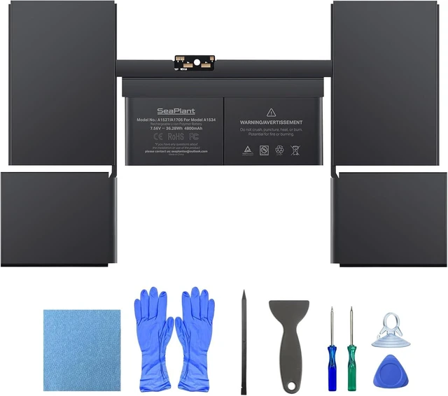Main image of A1534 Battery Replacement for MacBook 12-inch A1534(2015,2016,2017) A1527/A1705 Battery