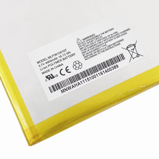 Alt view image 3 of 3 - IFRESEM Replacement Battery MLP36100107 for Verizon Ellipsis 8 QTAQZ3 Tablet Elipsis Kids LTE QTAQZ3KID (3.7V 4900mAh)