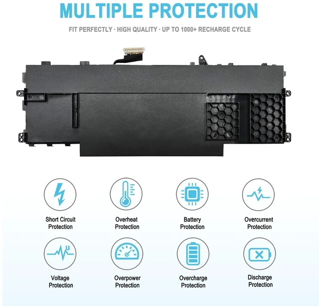 Alt view image 4 of 5 - TAICROWNE 59.6Wh GHJC5 Replacement Laptop Battery for Dell Latitude 9420 9420 2-in-1 Latitude 9430 9430 2-in-1 Series 4900mAh 11.55V