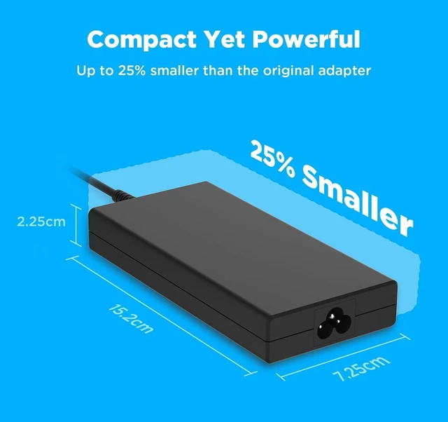 Alt view image 5 of 7 - Innergie T18 (180G) 180W 150W Universal Gaming Laptop Charger Power Adapter for Acer ASUS ROG HP Lenovo MSI 100-240V AC Input 19.5V 9.23A DC Output Power Supply Made by Delta Electronics