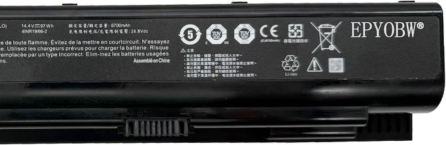 Alt view image 3 of 5 - X170BAT-8 Laptop Battery 97Wh 6700mAh 14.4V Compatible with Schenker XMG Ultra 17 Comet Lake Series