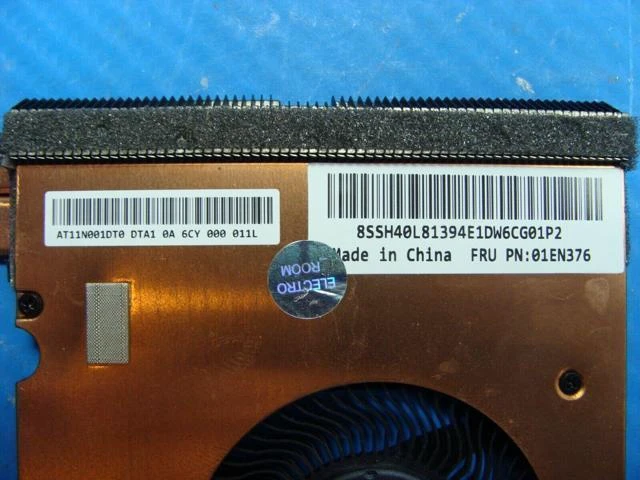 Alt view image 2 of 5 - Cpu cooling fan for Lenovo ThinkPad E470 14 inches with Heatsink 01en376