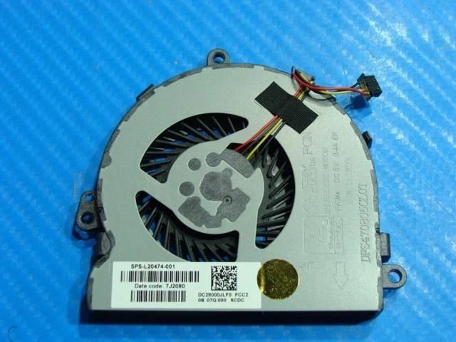 Alt view image 2 of 5 - Cpu cooling fan for HP Notebook 15-da0041dx 15.6 inches L20474-001