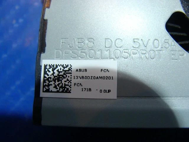 Alt view image 2 of 5 - Cpu cooling fan for Asus ROG Strix GL702VS-BI7N12 17.3 inches 13NB0DZ0AM0201