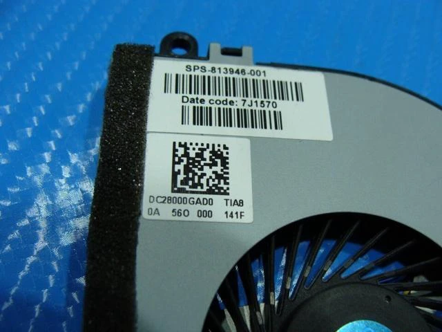 Alt view image 3 of 5 - Cpu cooling fan for HP 15-ac178nr 15.6 inches DC28000GAD0 813946-001