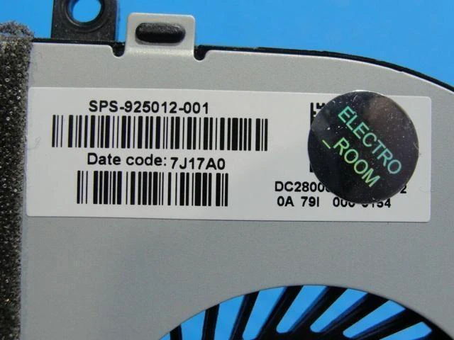 Alt view image 3 of 5 - Cpu cooling fan for HP Notebook 15-bs192od 15.6 inches 925012-001