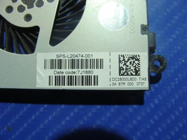 Alt view image 2 of 5 - Cpu cooling fan for HP 15-db0011dx 15.6 inches L20474-001