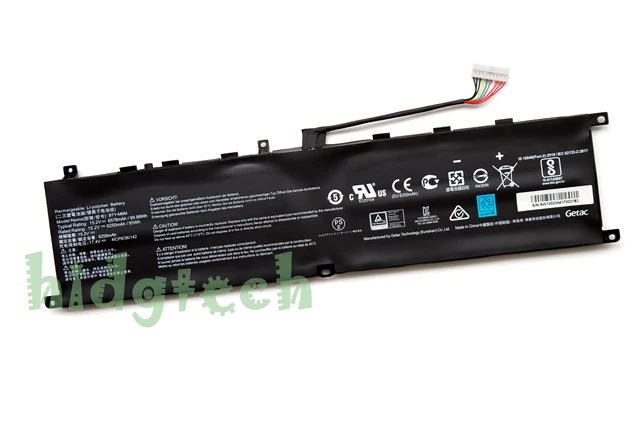 Alt view image 2 of 3 - BTY-M6M New Battery for Creator 15 A10SD A10SF/ GS66 Stealth 10SFS 10SGS 10SE-045 10U / GE66 Raider 10SFS GE76 Raider 10UH Series 4ICP8/36/142